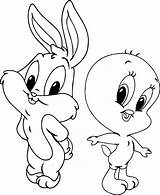 Coloring Small Tweety Bugs Wecoloringpage Baby sketch template