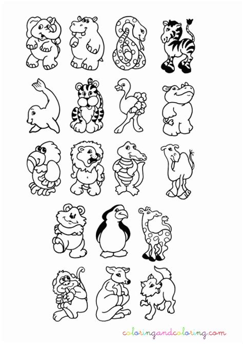 printable cute animal coloring pages baby elephant coloring pages    print