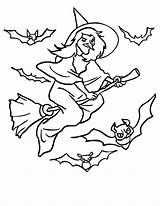 Witch Coloring Pages Getdrawings Preschool sketch template