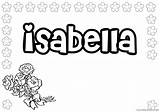 Isabella Coloring Pages Name Girls Names Coloring4free Print Kids Coloringtop Popular sketch template