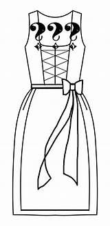 Dirndl Usa sketch template