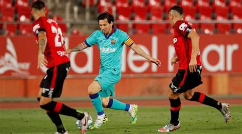 lionel messi leads barcelona  flying return  mallorca football news  indian express