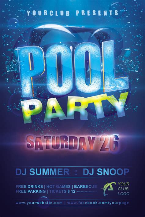 pool party flyer designs design trends premium psd vector downloads