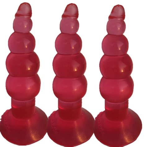 1pcs waterproof soft waterproof big size anal beads butt plug g spot