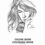 Celine Dion Legendary sketch template