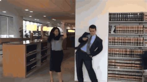 corporate lawyers and vac schemers dance awkwardly to