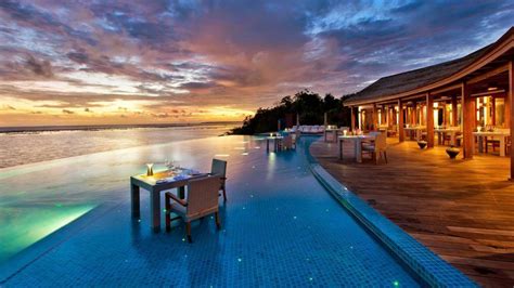 deluxe wasservillen mit pool luxus villa malediven