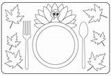 Thanksgiving Placemat Placemats Printablee sketch template