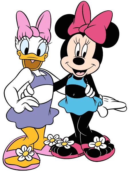 minnie and daisy are ready to hit beach friend cartoon