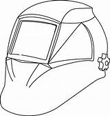 Welding Helmet Drawing Getdrawings sketch template