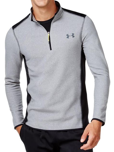 armour  armour mens cold gear colorblock  zip pullover