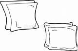 Outline Cushions Cartoon Clip Hand Preview Illustration sketch template