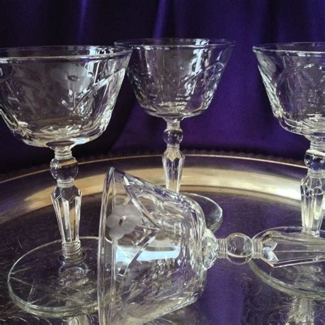 reserved for johanne 4 cut crystal sherry glasses rock sharpe