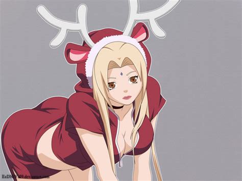 sexy hot anime and characters images tsunade sexy christmas hd wallpaper and background photos