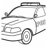 Police Coloring Car Pages Printable Everfreecoloring sketch template