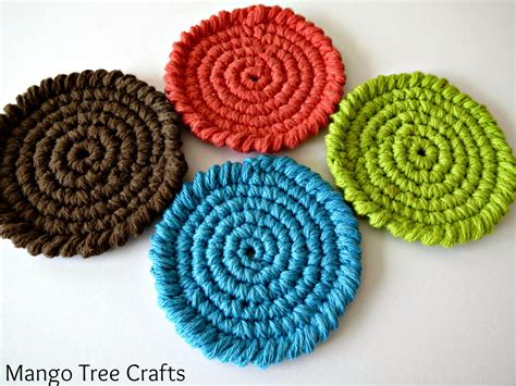 mango tree crafts  crochet coasters pattern