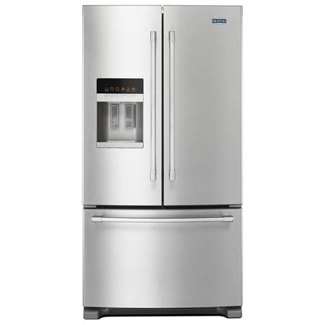 maytag mfifez   wide french door refrigerator  powercold feature  cu ft