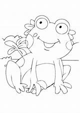 Frog Coloring Pages Tadpole Cute Getcolorings Color Parentune Books sketch template