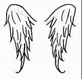 Wings Angel Drawing Coloring Easy Simple Wing Drawings Draw Pages Drawn Step Pencil Crosses Cross Clipart Deviantart Angels Clip Designs sketch template