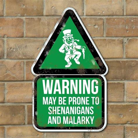 jaf graphics leprechaun warning   prone  shenanigans malarky