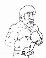 Rocky Balboa Coloring Pages Drawing Favors Print Choose Board Getcolorings Getdrawings sketch template