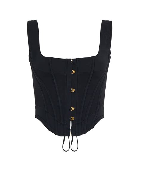 zena corset top in black by agent provocateur all lingerie