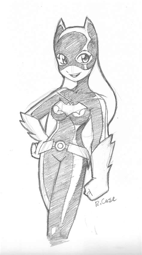 batgirl sketch by rongs1234 on deviantart