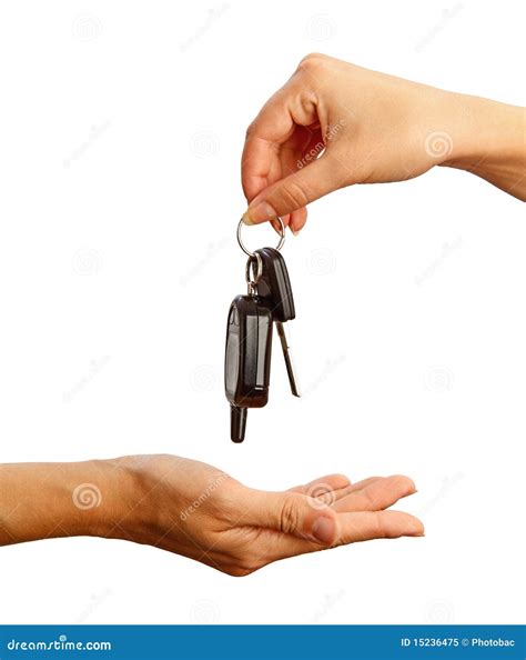 handing  car key royalty  stock photo image