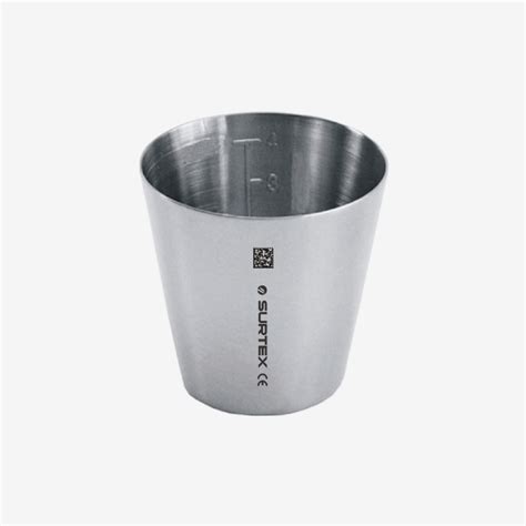 surtex medicine cup graduated surface stainless steel