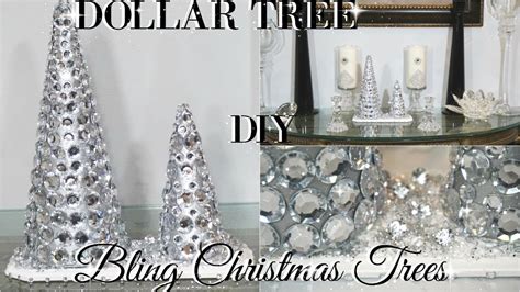 diy dollar tree glam christmas trees dollar store diy