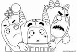 Oddbods Coloring Pages Printable Cute Book Print Zee Popular Firetruck sketch template