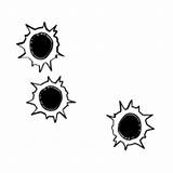 Bullet Hole Svg Holes Clipart Icons Designlooter Clip Vector 08kb 200px sketch template