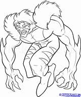 Coloring Pages Villain Draw Villains Men Sabretooth Step Super Line Wolverine Origins Drawing Dragoart Clip Library Clipart Popular sketch template