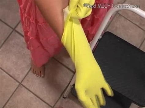 yellow rubber gloved handjob porn tube