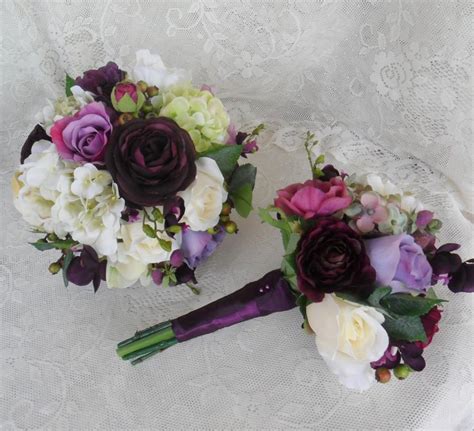 wedding bouquet plum purple bridal bouquet purple wedding flowers