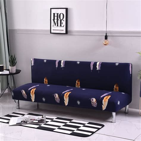 armless sofa bed cover stretch spandex sofa bed slipcover folding couch sofa futon cover