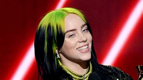 billie eilish dyes her signature green hair she s blonde now