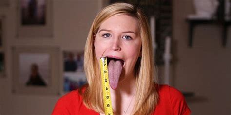 michigan woman ive  worlds longest tongue wnd