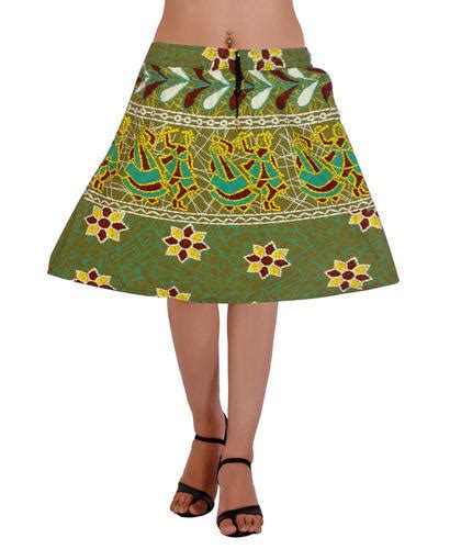jaipuri bandhej multicolor girls short skirts at rs 75 piece in jaipur