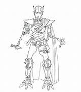 Grievous General Coloring Pages Wars Star Getcolorings Printable sketch template
