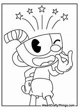 Cuphead Coloring Iheartcraftythings sketch template