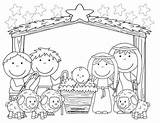 Nativity Melonheadz sketch template