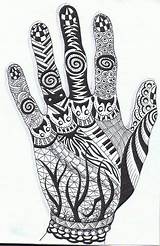 Hand Zentangle Hands Zen Doodles Drawing Doodle Zentangles Drawings Patterns Flickr Inside Pen Arts Tangle Easy Sketches Grade School Draw sketch template