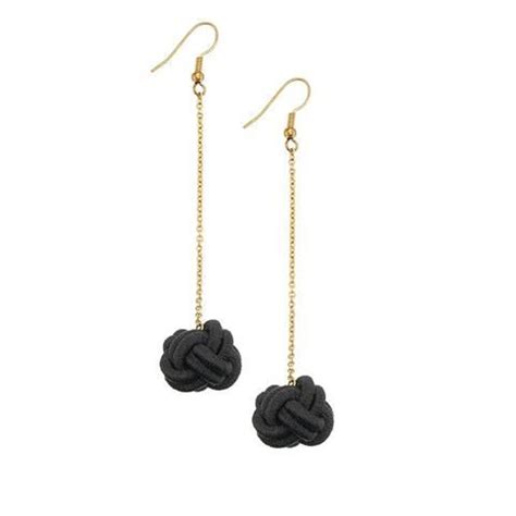 ball black   earrings trendy jewelry drop earrings