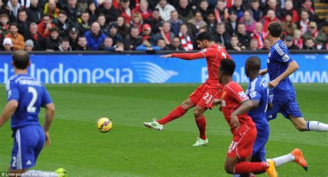 liverpool 1 2 chelsea diego costa lashes home winner for