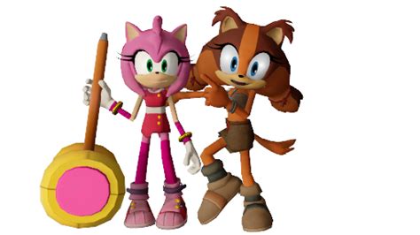 [mmd] Sonic Boom Amy And Sticks By Yelenbrownraccoon On Deviantart