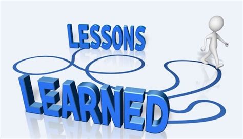 effective     lessons learned