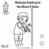 Steps Wudu Coloring Kids Activities Worksheet Islamic Ablution Printable Choose Board Pdf sketch template