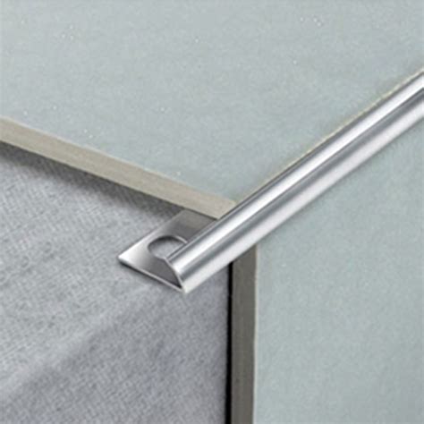 tile trim mm   lengths aluminium chrome  edge heavy duty