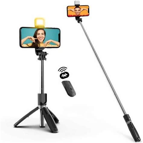R1s Bluetooth Selfie Stick With Tripod Abs Plastic Smartphones At Rs